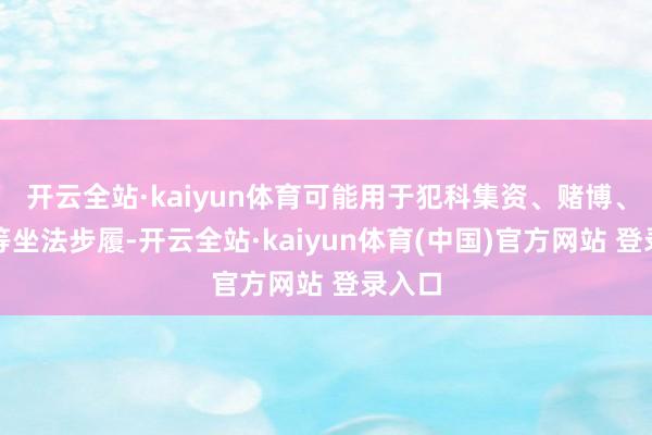 开云全站·kaiyun体育可能用于犯科集资、赌博、洗钱等坐法步履-开云全站·kaiyun体育(中国)官方网站 登录入口