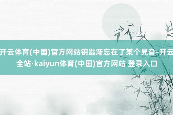 开云体育(中国)官方网站钥匙渐忘在了某个旯旮-开云全站·kaiyun体育(中国)官方网站 登录入口