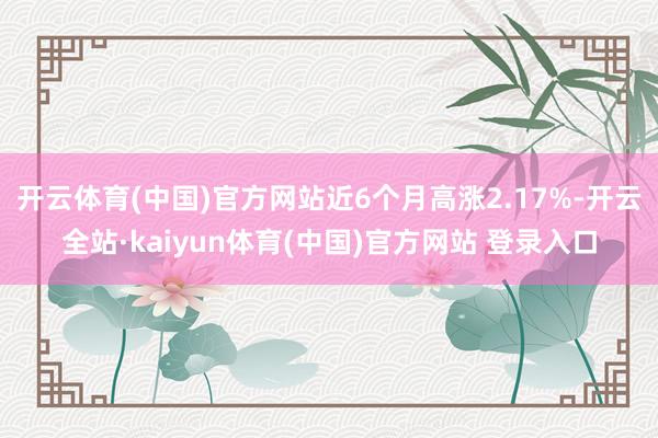 开云体育(中国)官方网站近6个月高涨2.17%-开云全站·kaiyun体育(中国)官方网站 登录入口